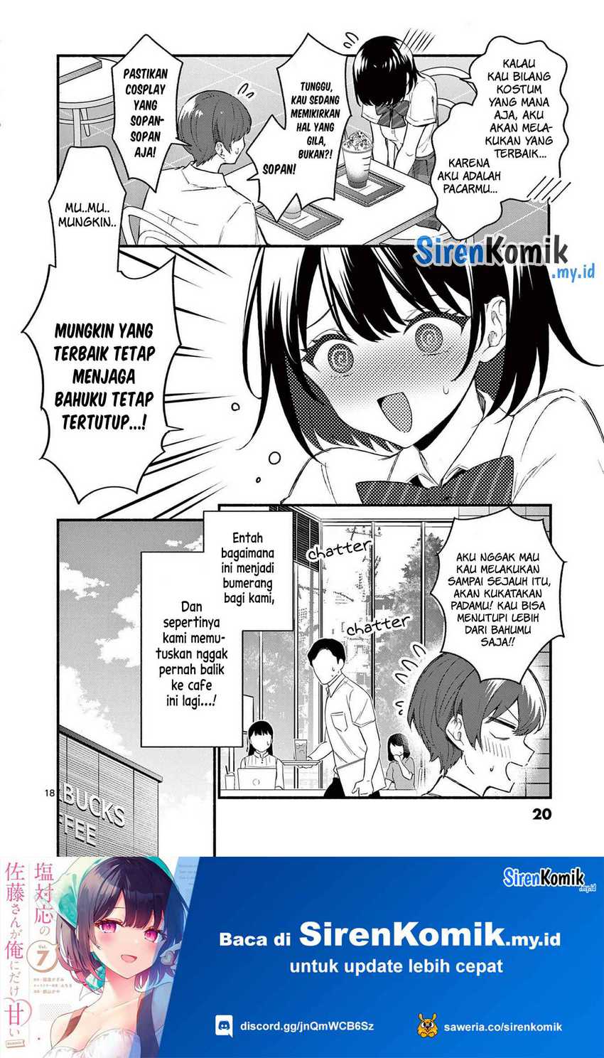 Shiotaiou no Sato-san ga Ore ni dake Amai Chapter 49 Gambar 19