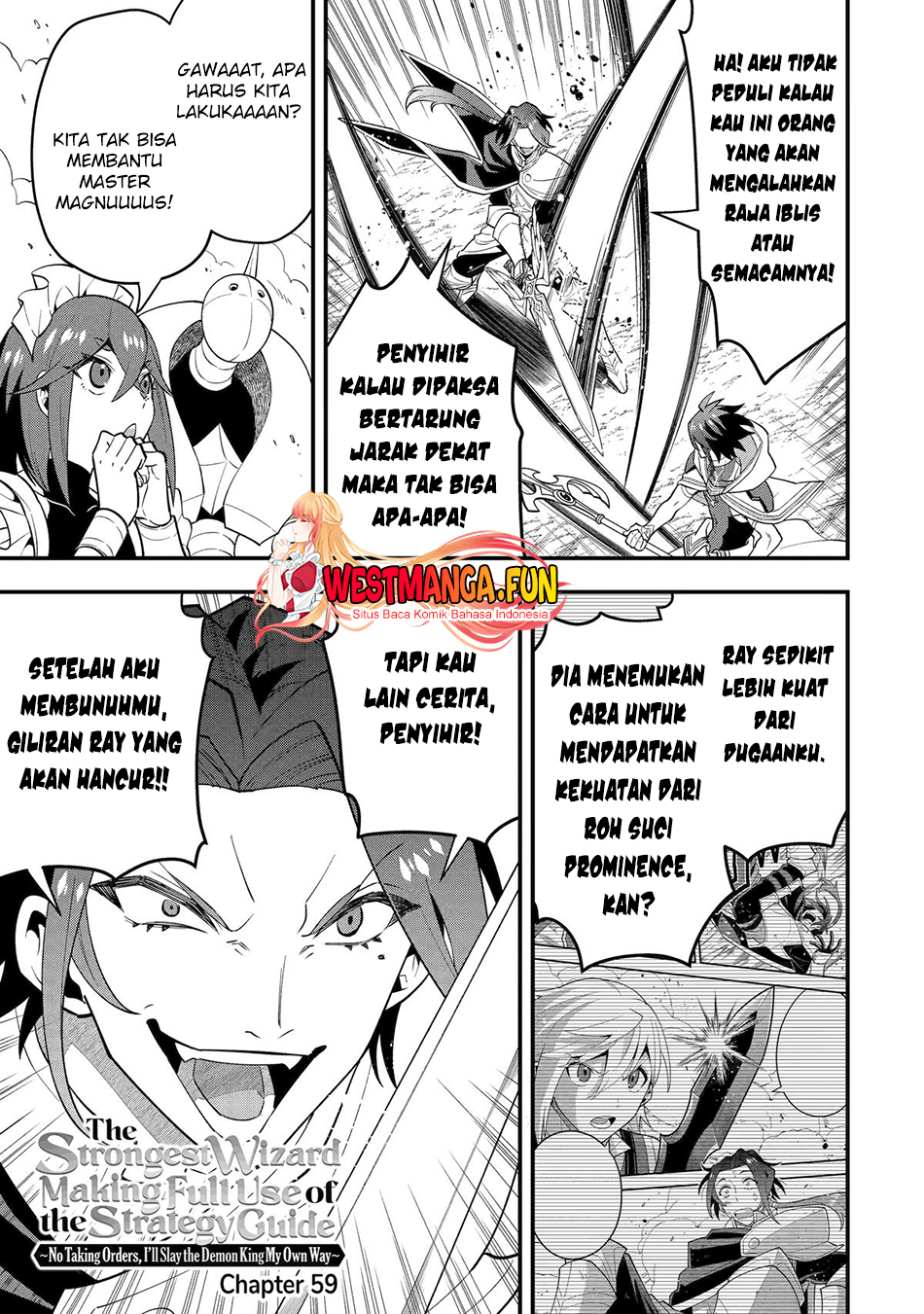 Baca Kouryakuhon o Kushi Suru Saikyou no Mahoutsukai ~”meirei sa sero” to wa Iwa Senai Oreryuu Mao Tobatsu Saizen Ruuto ~ Chapter 59 Gambar 2