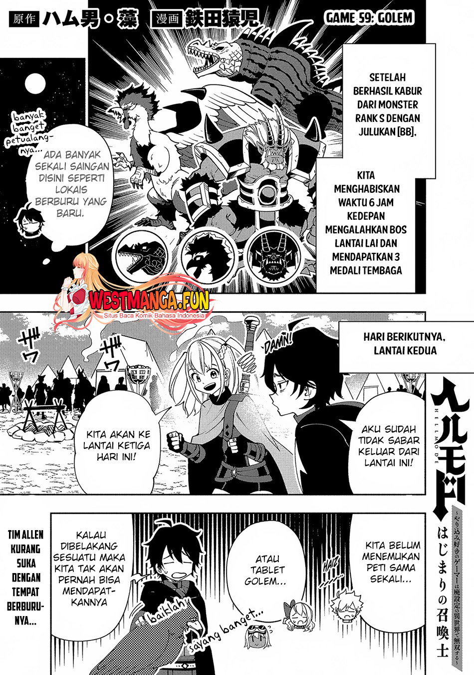 Baca Hell Mode: Yarikomi Suki no Gamer wa Hai Settei no Isekai de Musou Suru Chapter 59 Gambar 2