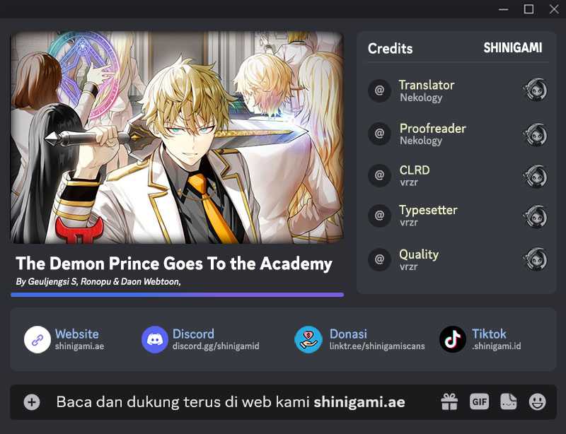 Baca Komik The Demon Prince Goes to the Academy Chapter 67 Gambar 1