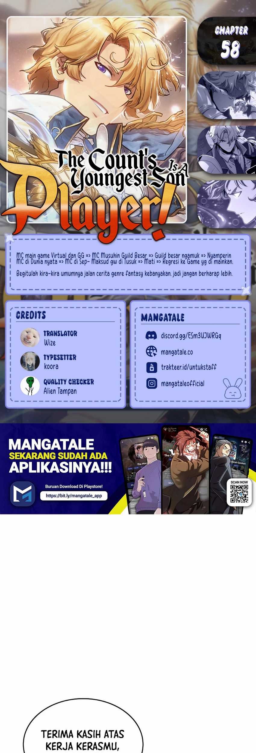 Baca Komik The Count’s Youngest Son Is A Player! Chapter 58 Gambar 1