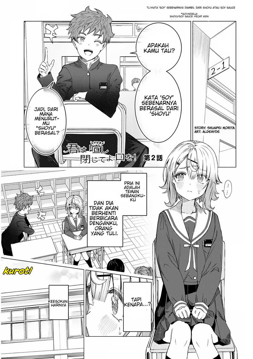 Kimi wa Yakamashi Tojite yo Kuchi wo! Chapter 02 Gambar 4