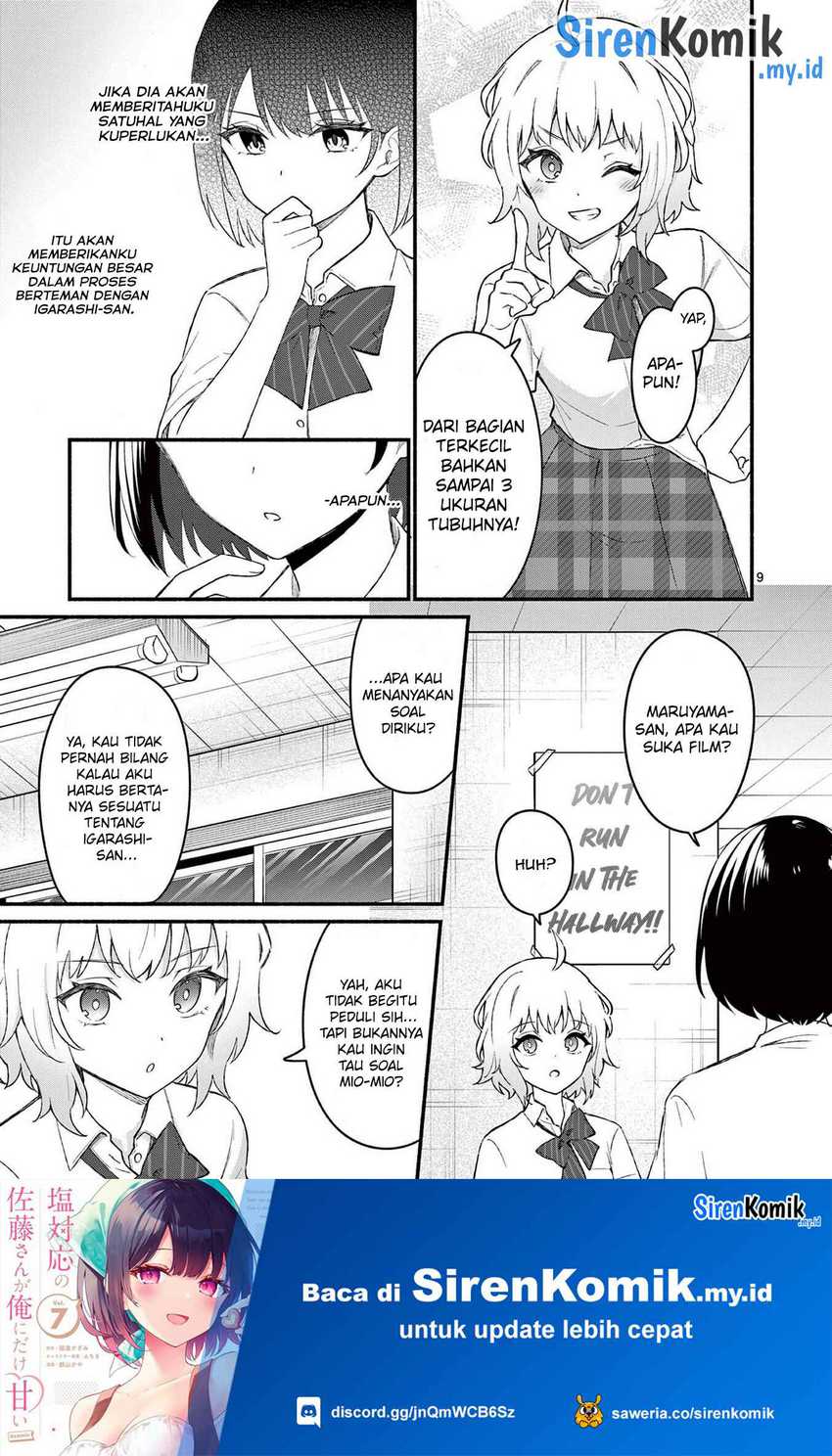 Shiotaiou no Sato-san ga Ore ni dake Amai Chapter 54 Gambar 10