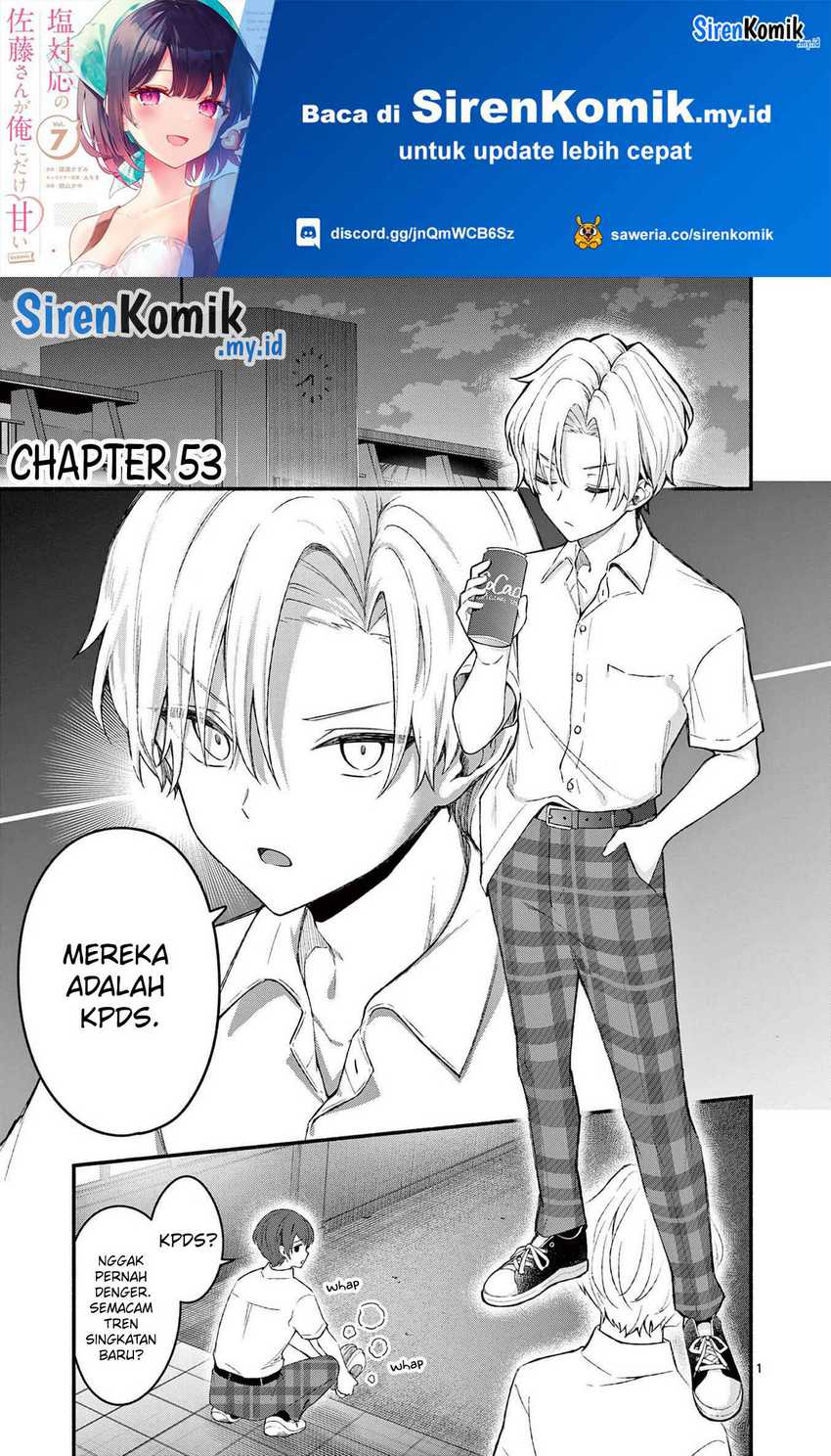 Baca Shiotaiou no Sato-san ga Ore ni dake Amai Chapter 53 Gambar 2