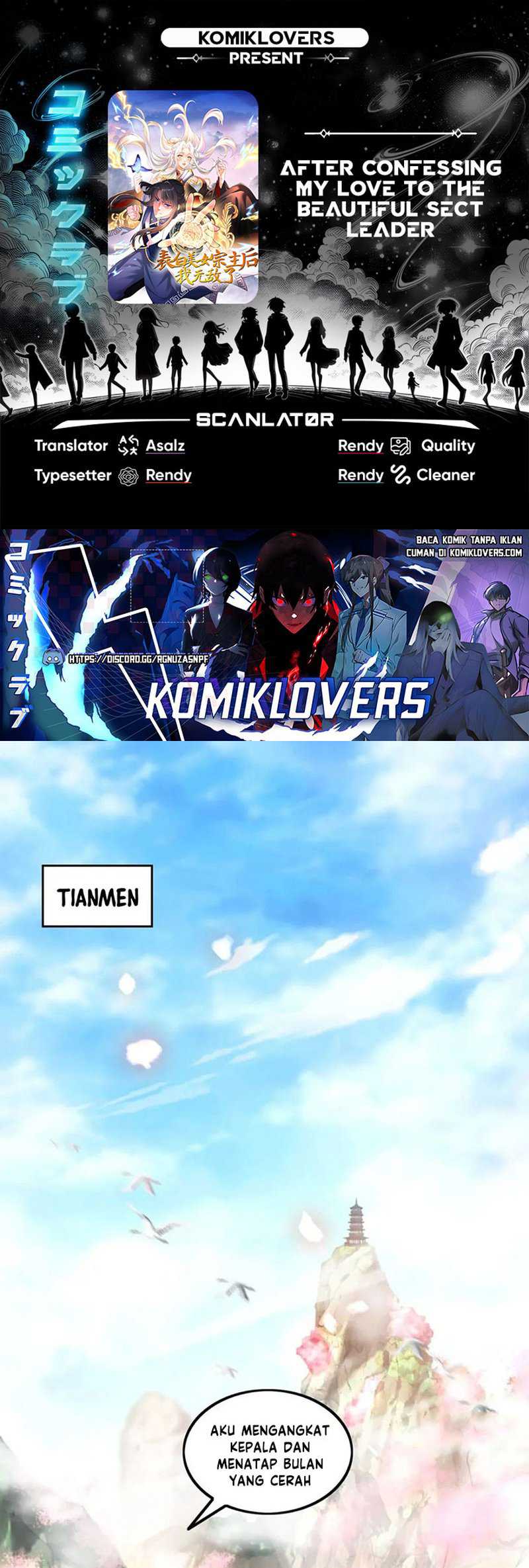 Baca Komik After Confessing My Love to the Beautiful Sect Leader, I Become Invincible? Chapter 01 Gambar 1