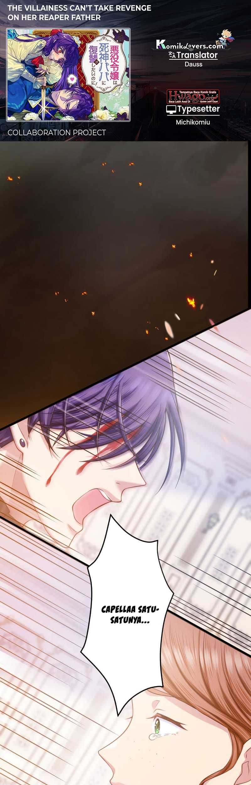 Baca Komik The Villainess Can’t Take Revenge on Her Reaper Father Chapter 09 Gambar 1