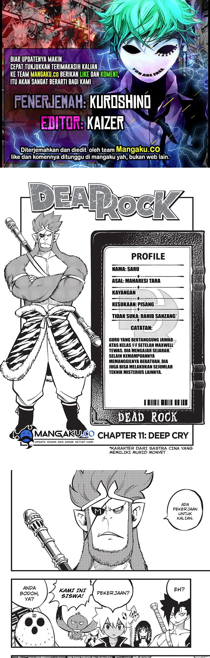 Baca Komik Dead Rock Chapter 11.1 Gambar 1