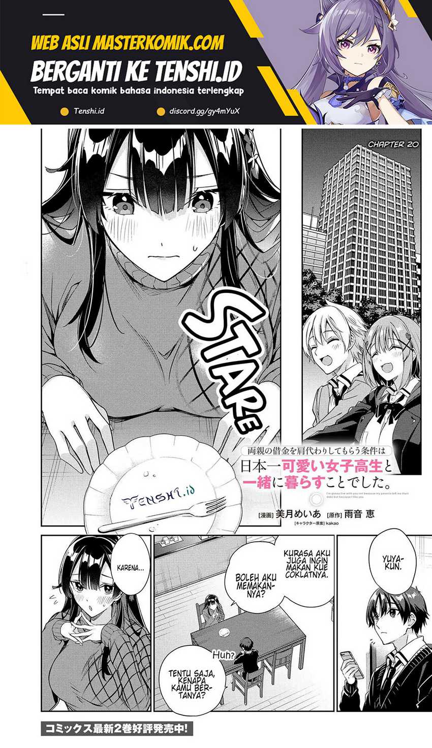 Baca Ryoushin no Shakkin wo Katagawari Shite Morau Jouken wa Nihon’ichi Kawaii Joshikousei to Issho ni Kurasu Koto Deshita Chapter 20 Gambar 2