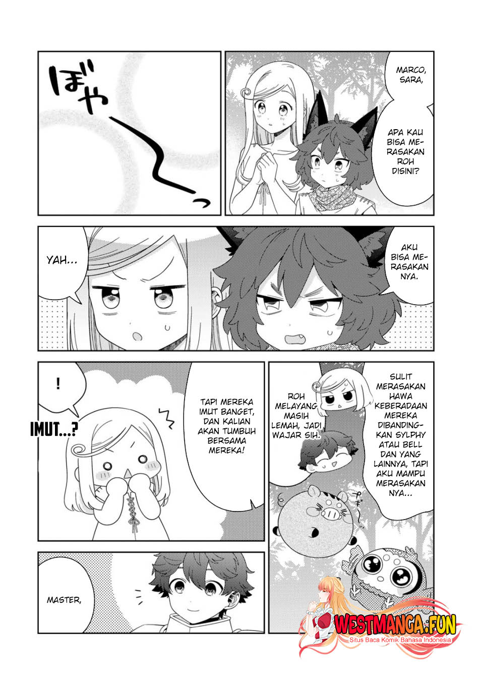 Seirei-tachi no Rakuen to Risou no Isekai Seikatsu Chapter 59 Gambar 6