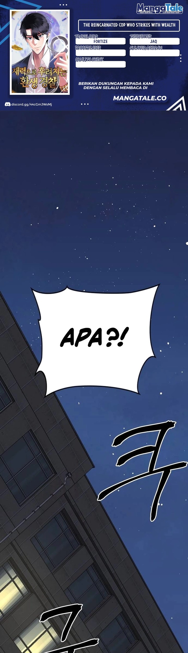 Baca Komik The Reincarnated Cop Who Strikes With Wealth Chapter 15 Gambar 1