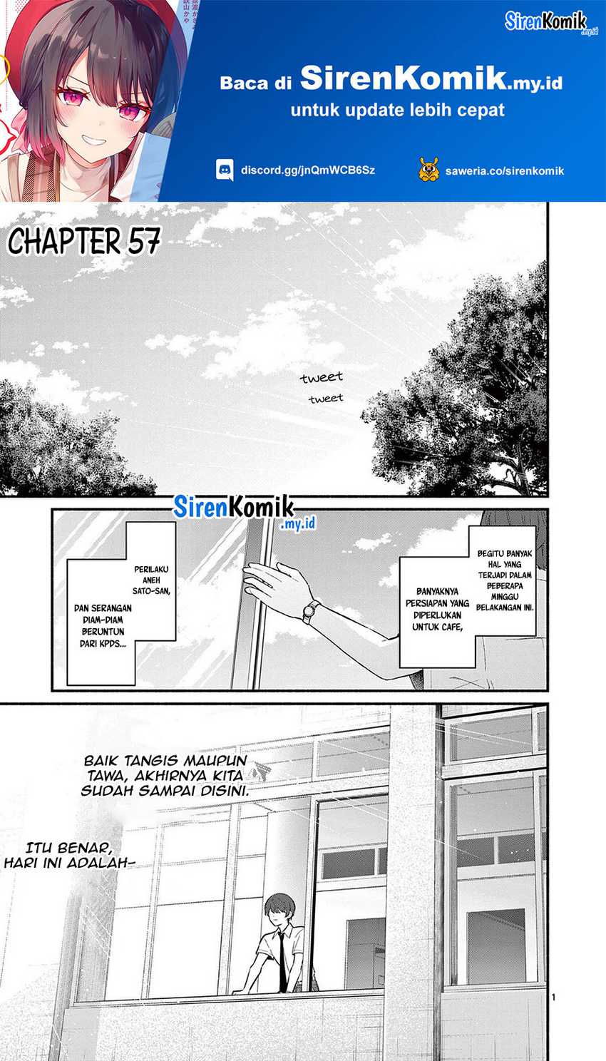 Baca Shiotaiou no Sato-san ga Ore ni dake Amai Chapter 57 Gambar 2
