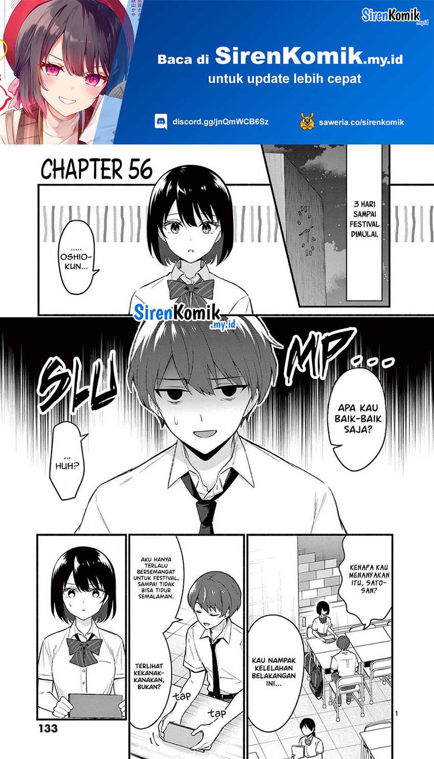 Baca Shiotaiou no Sato-san ga Ore ni dake Amai Chapter 56 Gambar 2