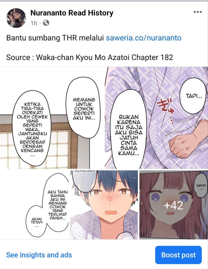 Waka-chan Is Flirty Again Chapter 181 Gambar 34