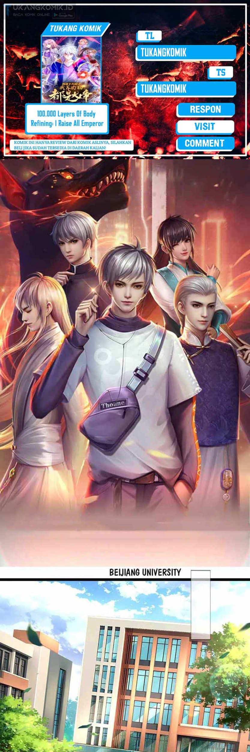Baca Komik 100.000 Layers Of Body Refining: I Raise All Emperor Chapter 246 Gambar 1