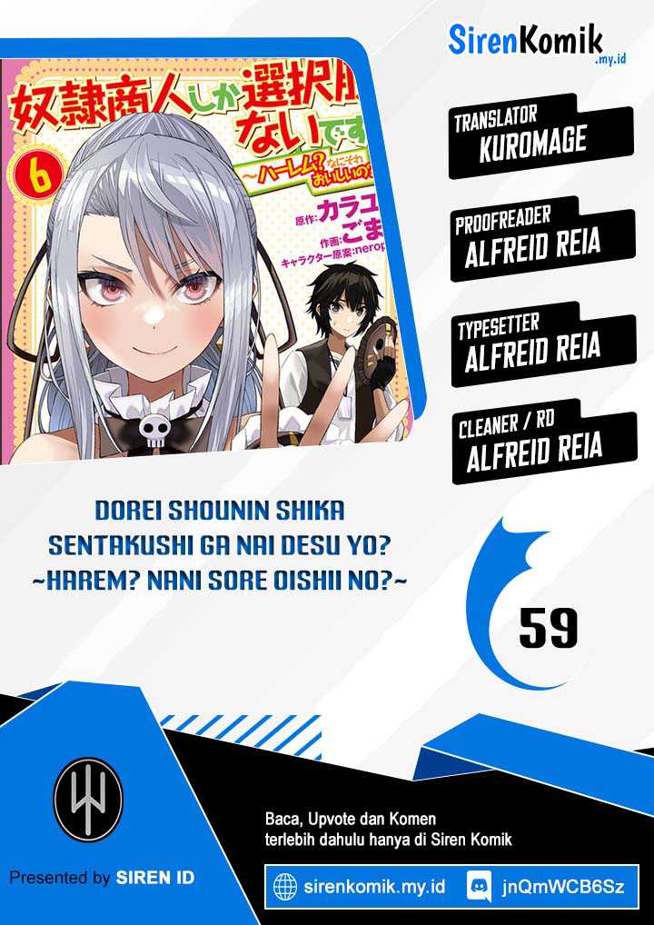 Baca Komik Dorei Shounin shika Sentakushi ga nai desu yo? ~Harem? Nani sore oishii no?~ Chapter 59 Gambar 1