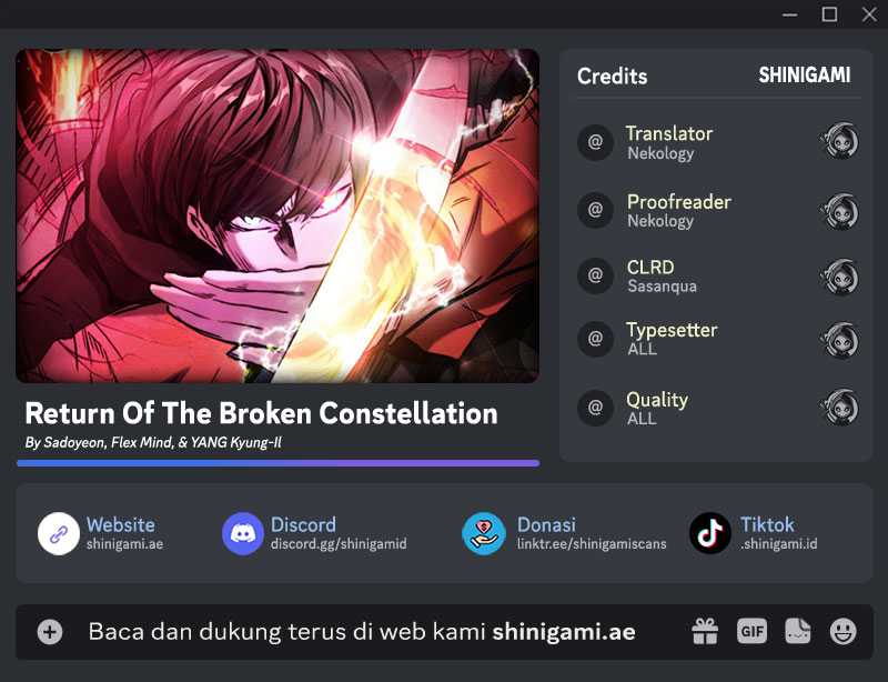 Baca Komik Return of the Broken Constellation Chapter 115 Gambar 1