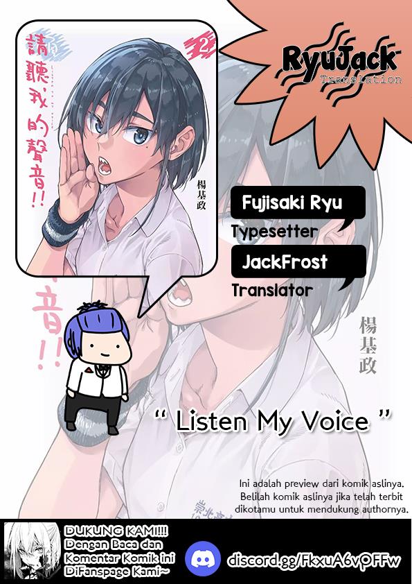 Baca Komik Listen to My Voice!! Chapter 11.2 Gambar 1