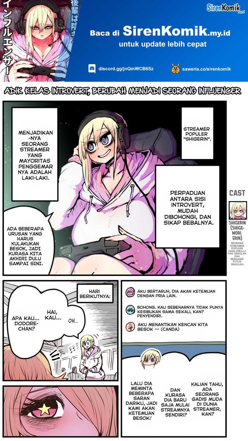 Baca Kouhai wa Inkya Agari no Infuruensaa Chapter 19 Gambar 2
