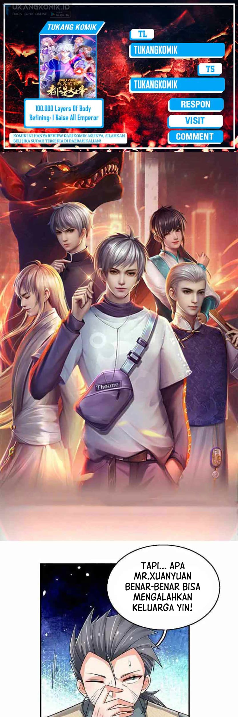 Baca Komik 100.000 Layers Of Body Refining: I Raise All Emperor Chapter 255 Gambar 1