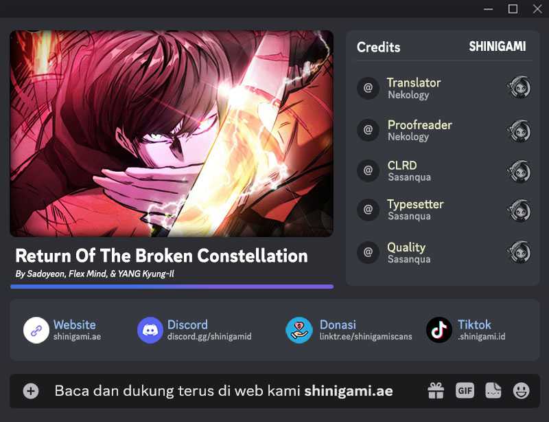 Baca Komik Return of the Broken Constellation Chapter 117 Gambar 1
