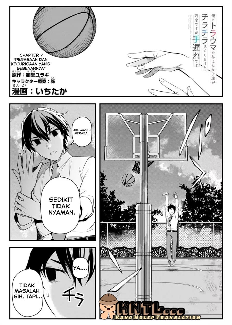 Baca Komik Ore ni Trauma wo Ataeta Joshi-tachi ga Chirachira Mitekuru kedo, Zannen desu ga Teokure desu Chapter 07 Gambar 1
