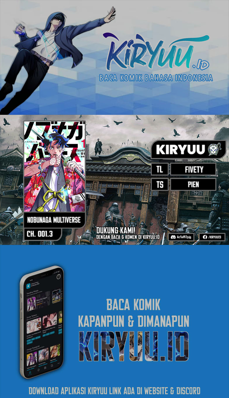Baca Komik Nobunaga Multiverse Chapter 01.3 Gambar 1