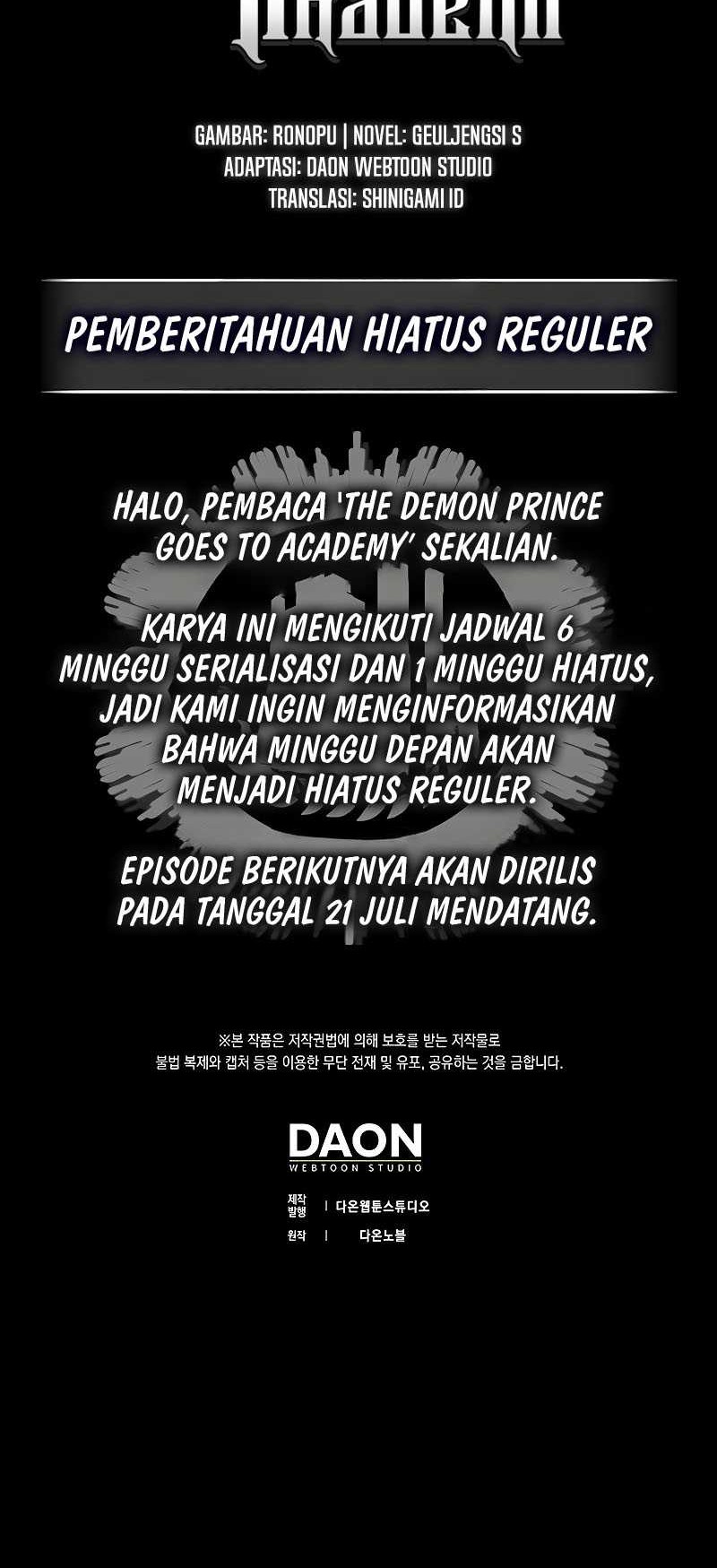 The Demon Prince Goes to the Academy Chapter 73 Gambar 73