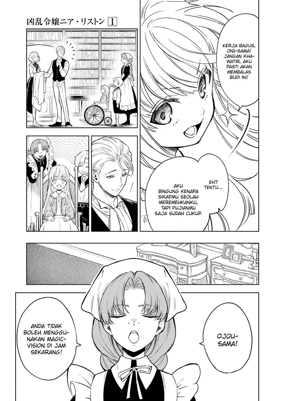 Kyouran Reijou Nia Liston – Byoujaku Reijou ni Tensei shita Kamigoroshi no Bujin no Karei Naru Musouroku Chapter 01 Gambar 23