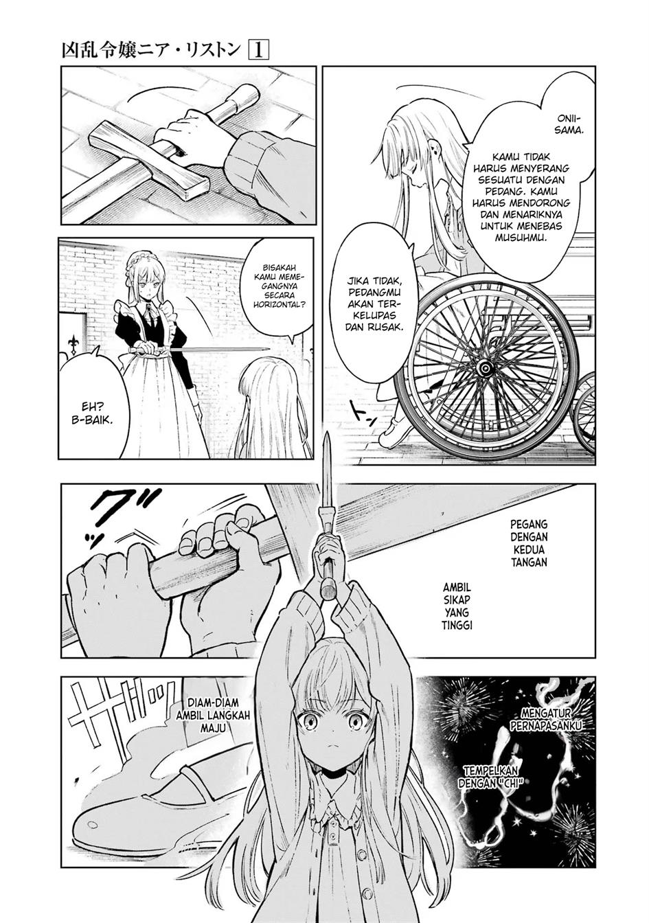 Kyouran Reijou Nia Liston – Byoujaku Reijou ni Tensei shita Kamigoroshi no Bujin no Karei Naru Musouroku Chapter 01 Gambar 27