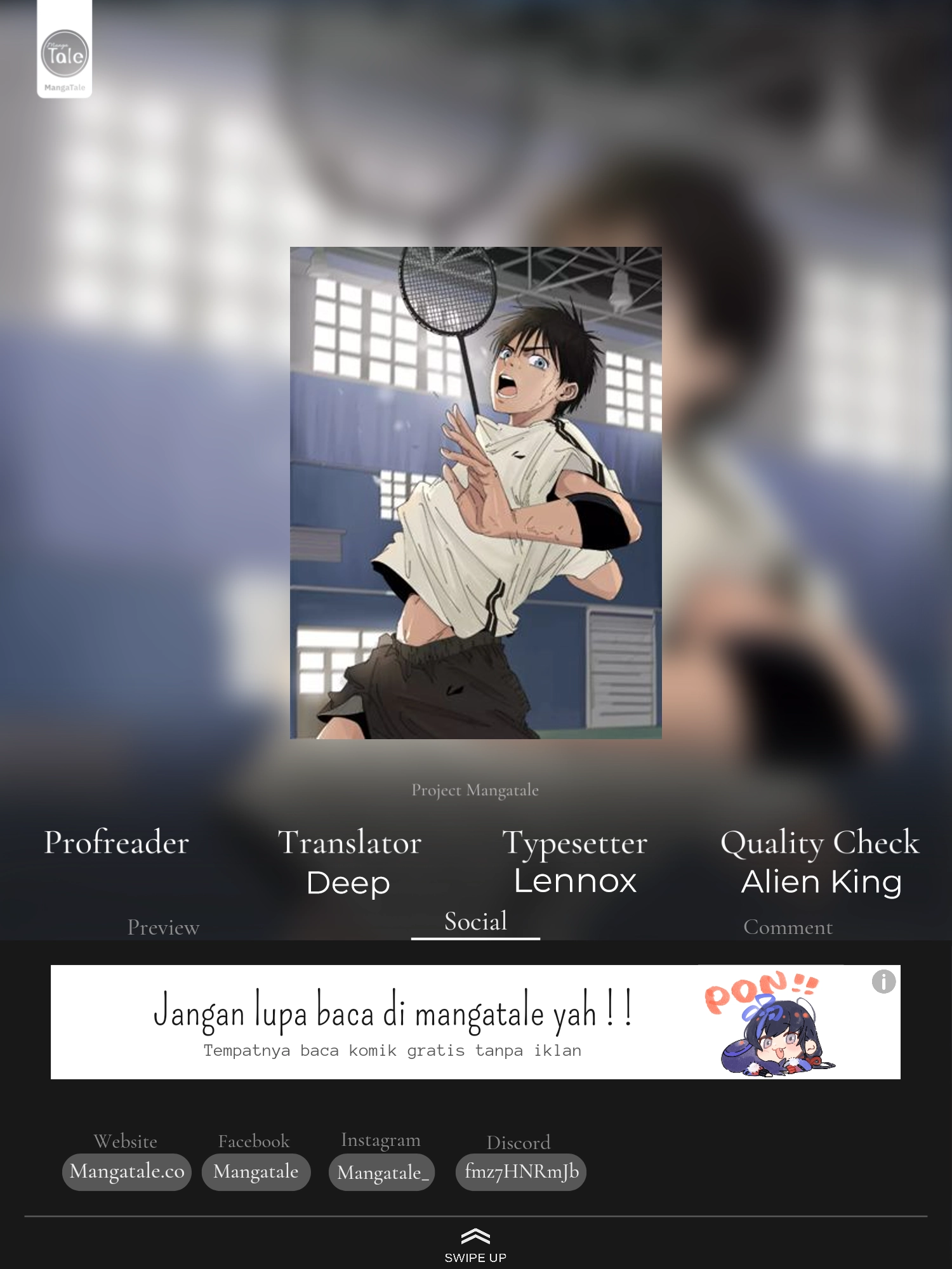 Baca Komik Badminton Ghost Chapter 01 Gambar 1