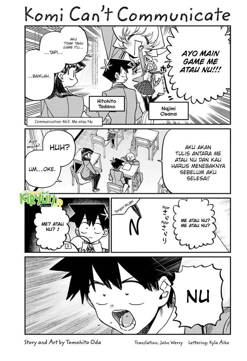 Baca Komi-san wa Komyushou Desu Chapter 463 Gambar 2