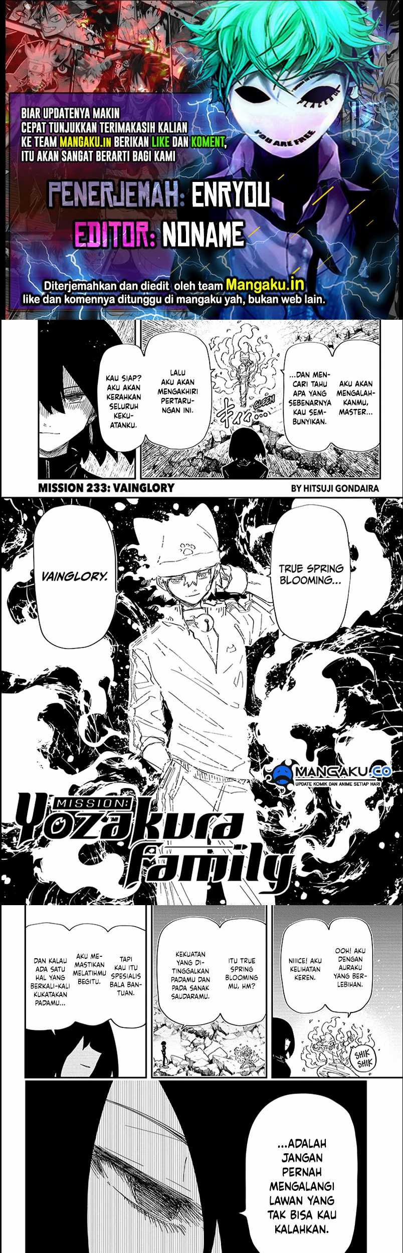 Baca Komik Mission: Yozakura Family Chapter 233 Gambar 1