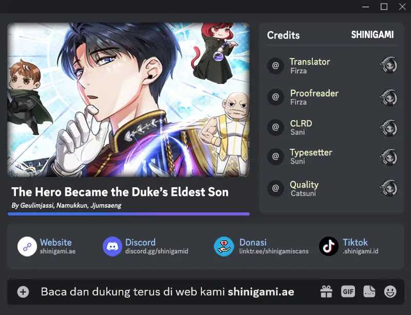 Baca Komik The Hero Became The Duke’s Eldest Son Chapter 16 Gambar 1
