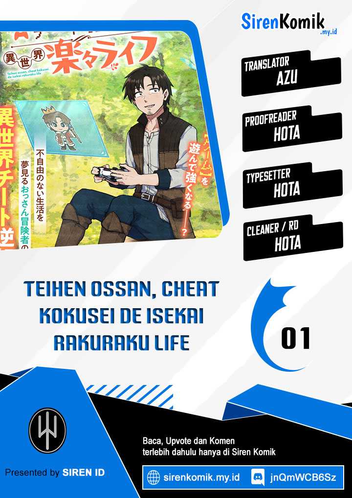Baca Komik Teihen Ossan, Cheat Kokusei de Isekai Rakuraku Life Chapter 01 Gambar 1