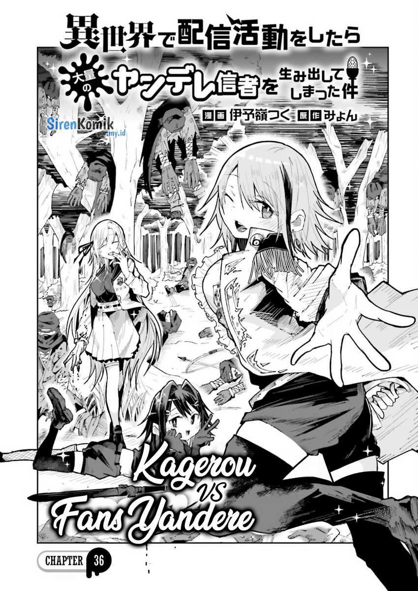 Baca  Isekai de Haishin Katsudou wo Shitara Tairyou no Yandere Shinja wo Umidashite Shimatta Ken Chapter 36 Gambar 2