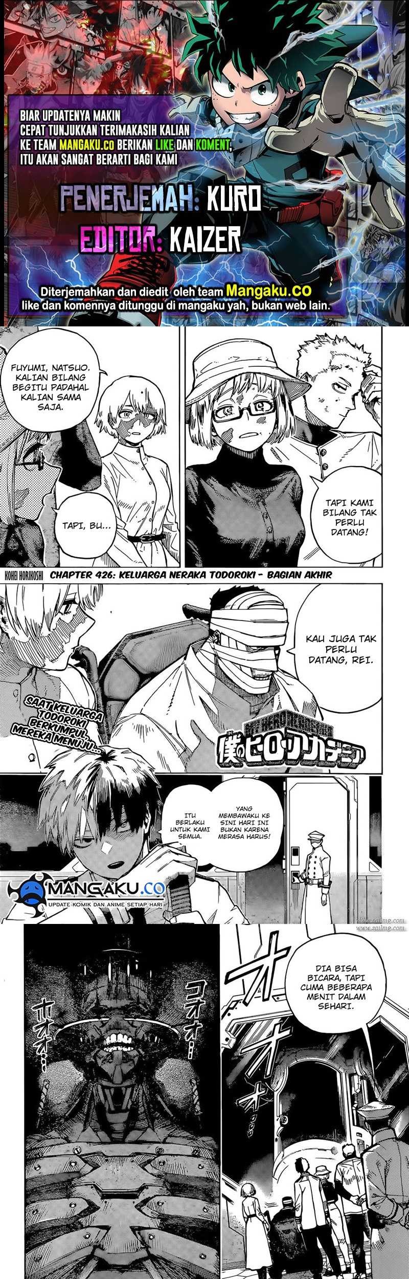 Baca Komik Boku no Hero Academia Chapter 426 Gambar 1