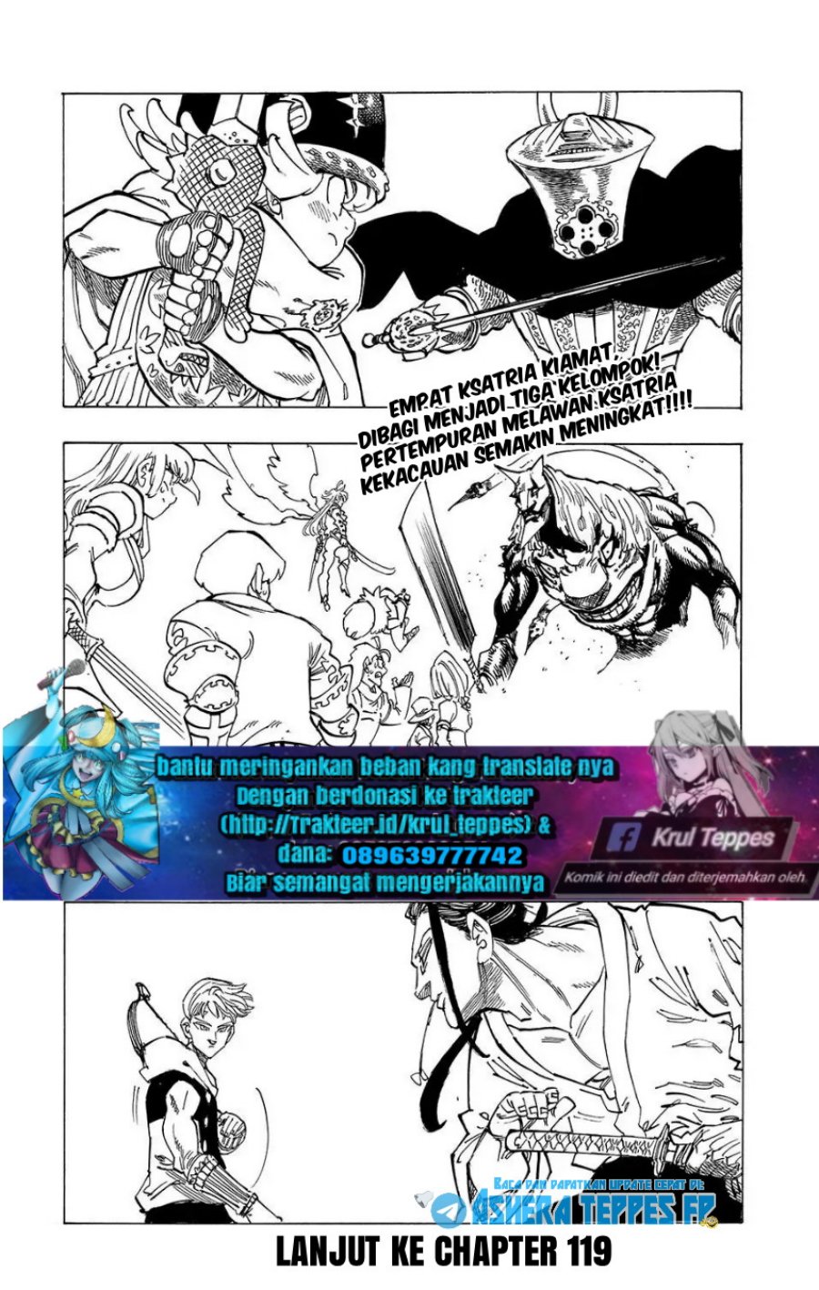 Mokushiroku no Yonkishi Chapter 119 Gambar 21