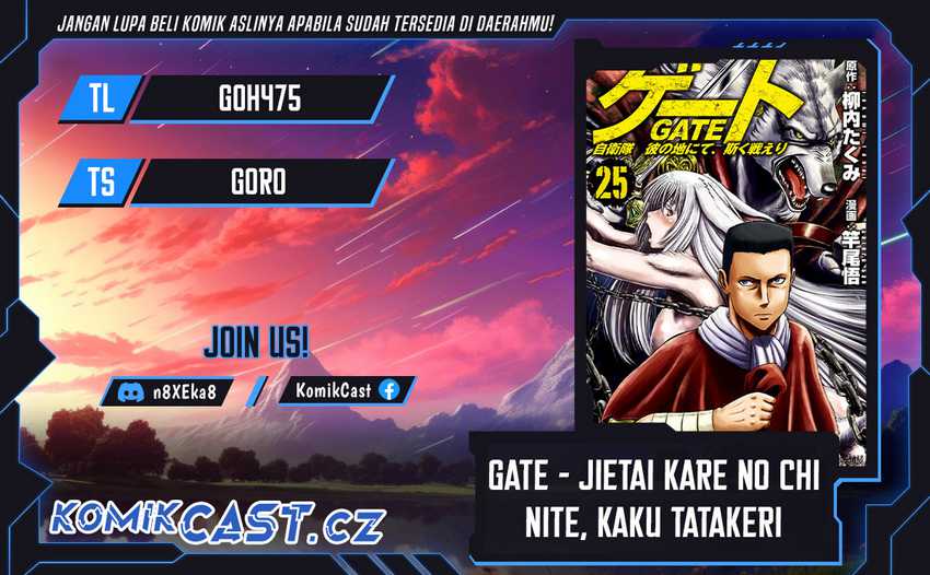 Baca Komik Gate – Jietai Kare no Chi nite Kaku Tatakeri Chapter 133 Gambar 1