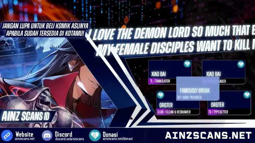 Baca Komik I Love the Demon Lord So Much That Even My Female Disciples Want to Kill Me Chapter 20 Gambar 1