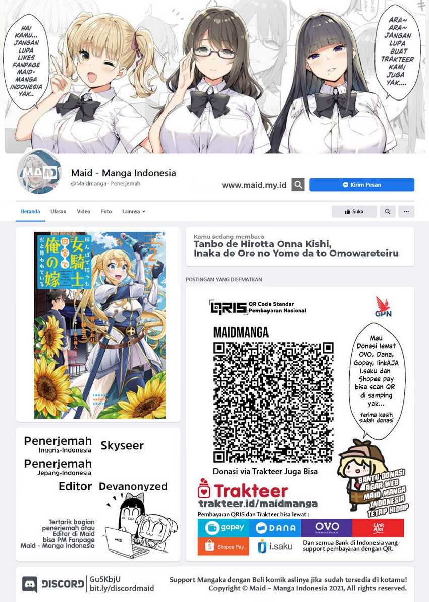 Baca Tanbo de Hirotta Onna Kishi, Inaka de Ore no Yome da to Omowareteiru Chapter 18 Gambar 2