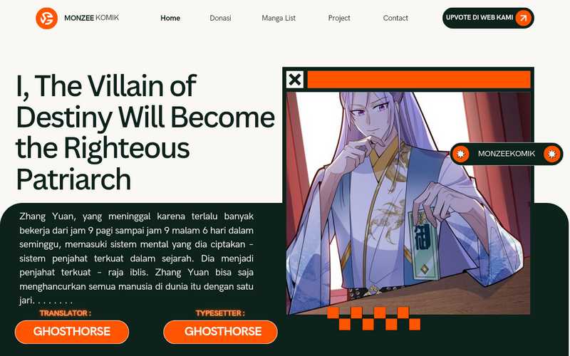 Baca Komik I, The Villain of Destiny Will Become the Righteous Patriarch Chapter 17 Gambar 1