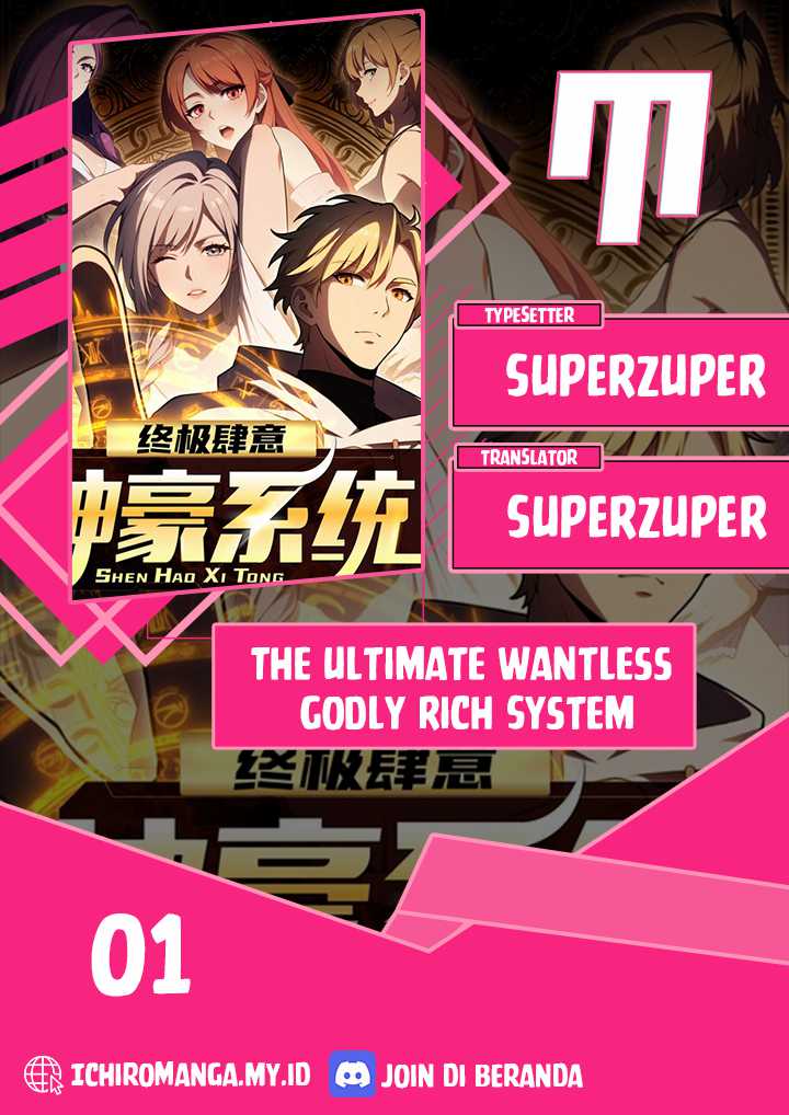 Baca Komik The Ultimate Wantless Godly Rich System Chapter 01 Gambar 1