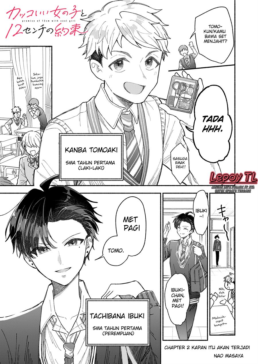 Baca  Kakkoii Onnanoko to 12-centi no Yakusoku Chapter 2 Gambar 2