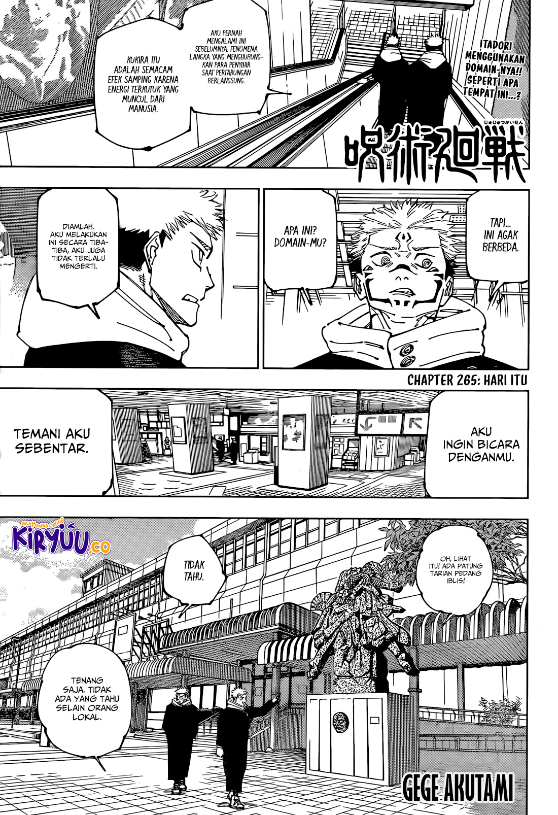Baca  Jujutsu Kaisen Chapter 265 Gambar 2