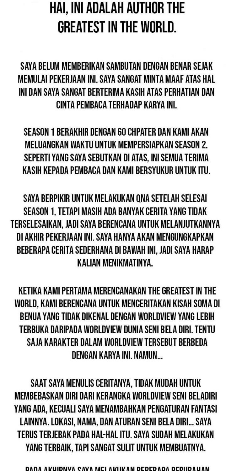 The Greatest in the World Chapter 60 Gambar 65
