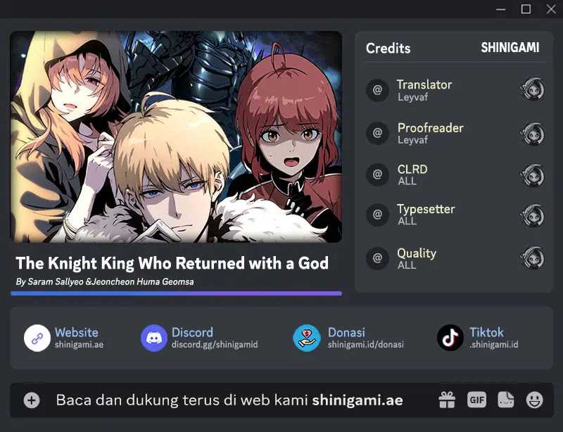 Baca Komik The Knight King Who Returned with a God Chapter 73 Gambar 1