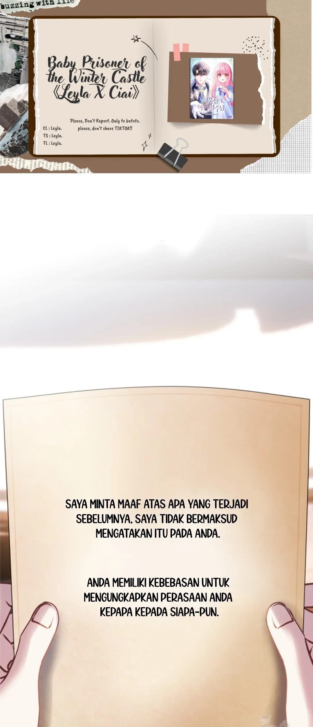 Baca Komik Baby Prisoner of Winter Castle Chapter 16 Gambar 1