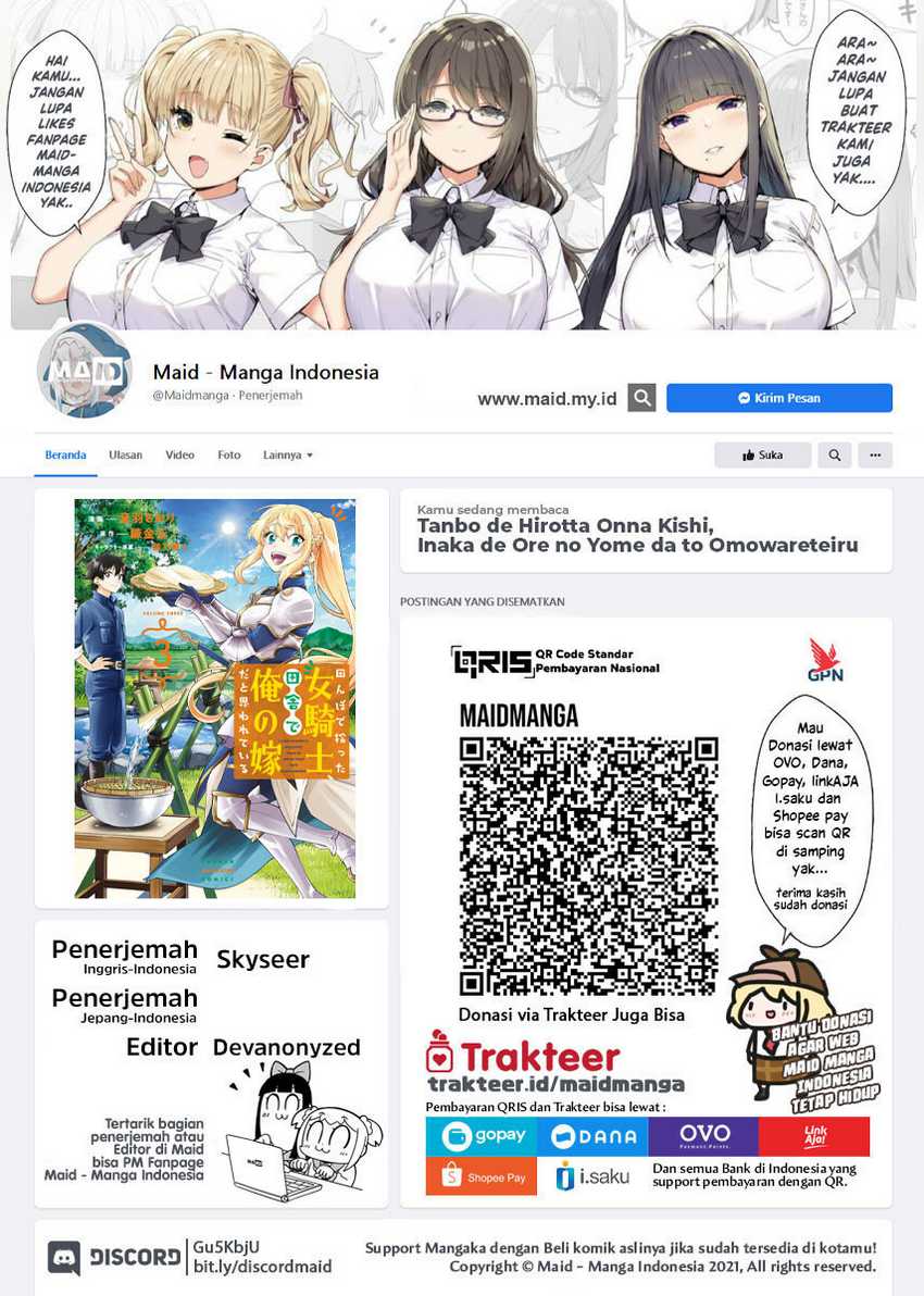 Baca Tanbo de Hirotta Onna Kishi, Inaka de Ore no Yome da to Omowareteiru Chapter 21 Gambar 2