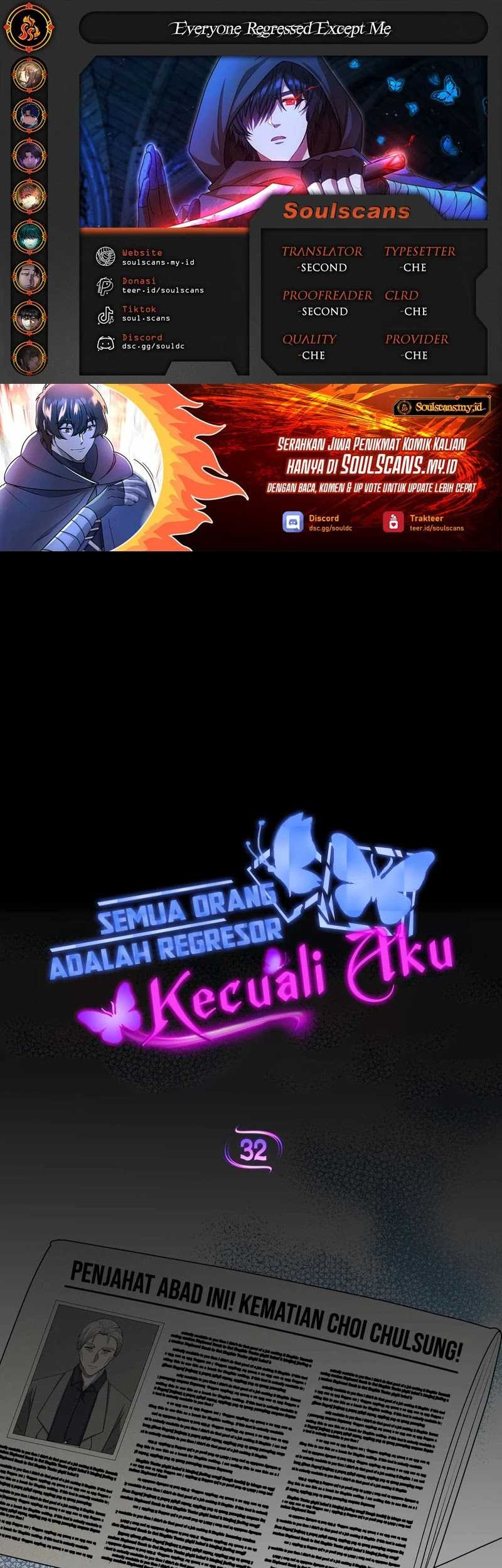 Baca Komik Everyone Regressed Except Me Chapter 32 Gambar 1