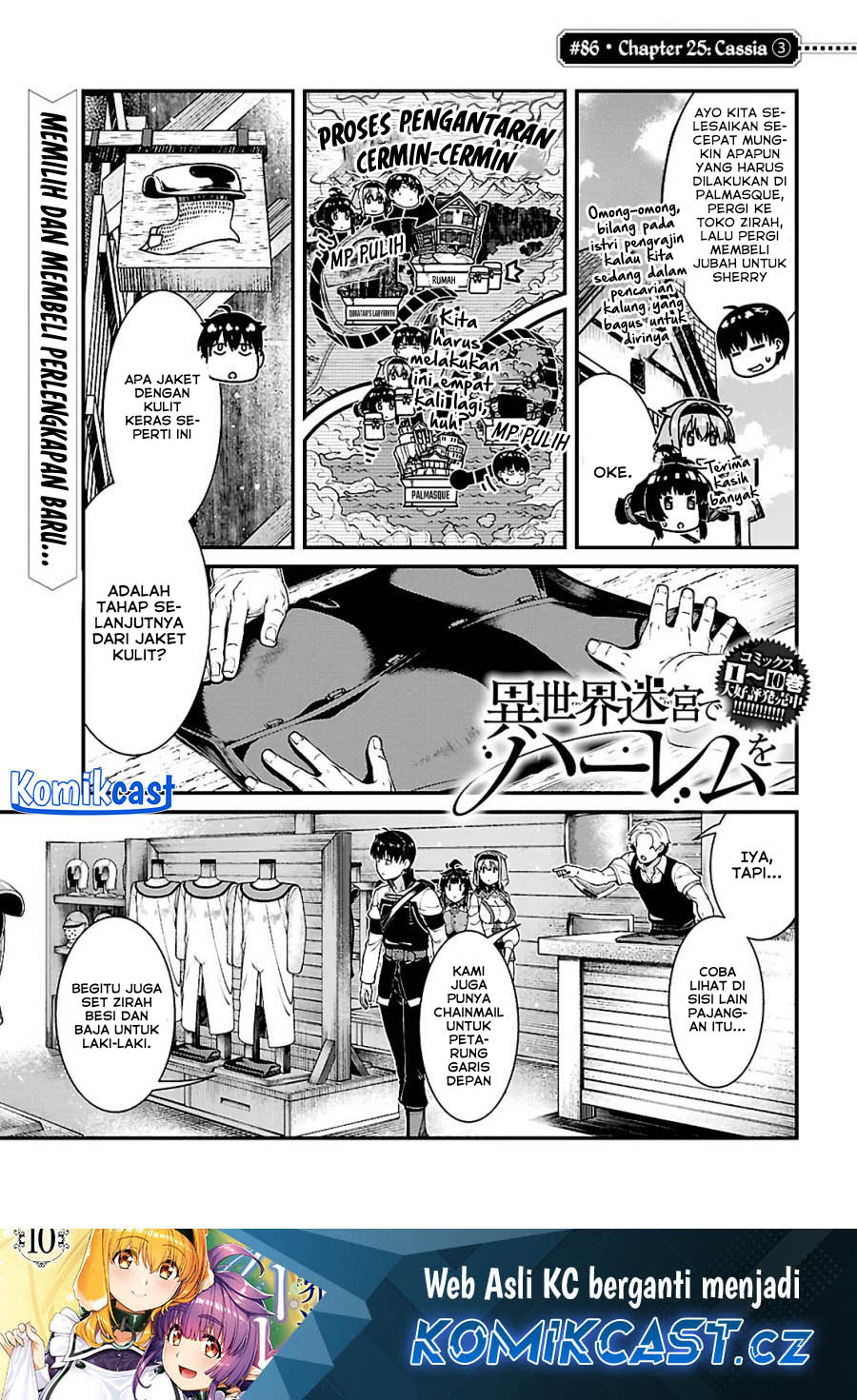 Baca  Isekai Meikyuu de Harem wo Chapter 86 Gambar 2
